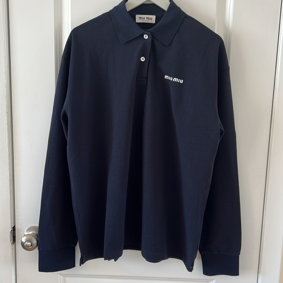 miu miu long-sleeved polo shirt - Picture 4 of 16